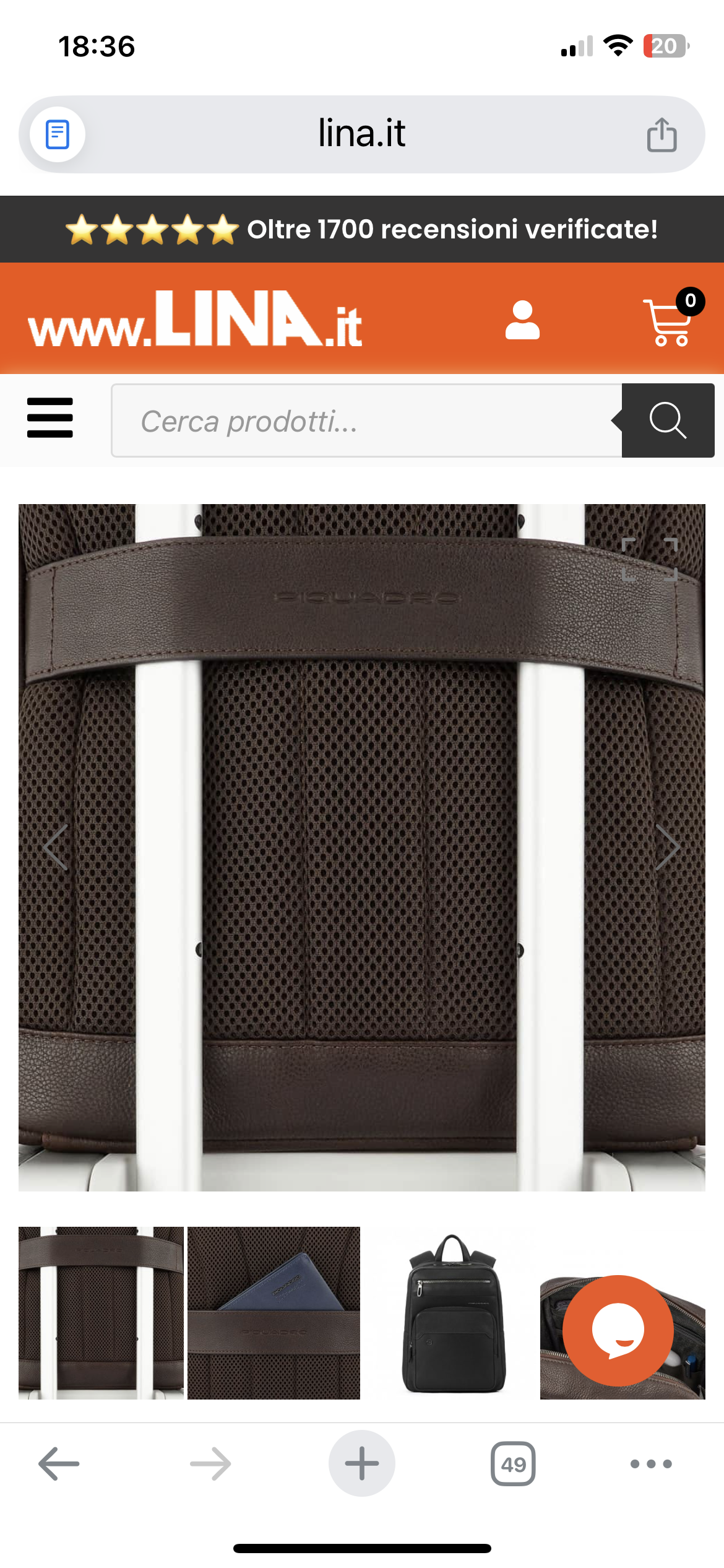 Zaino martin Piquadro 14”