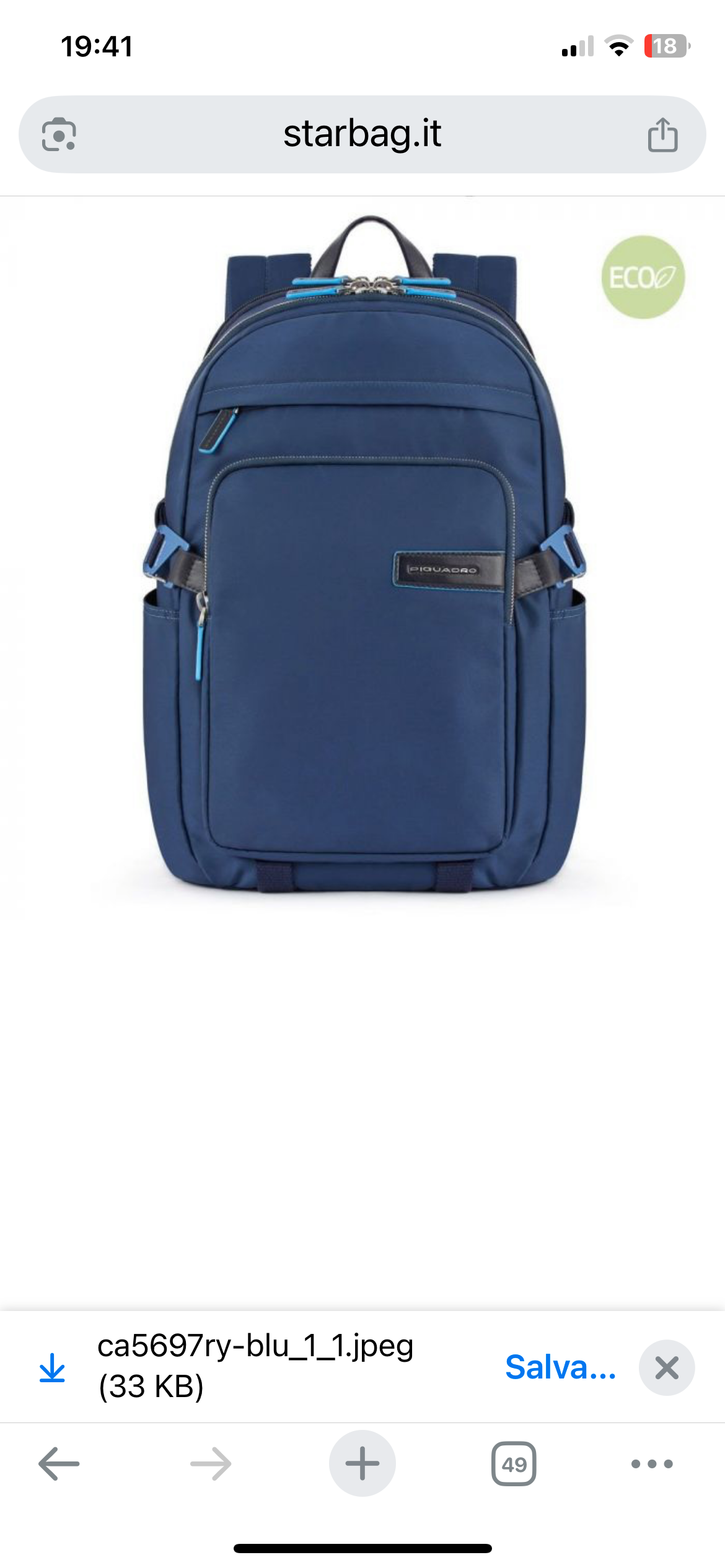 Zaino Piquadro porta pc PQRY