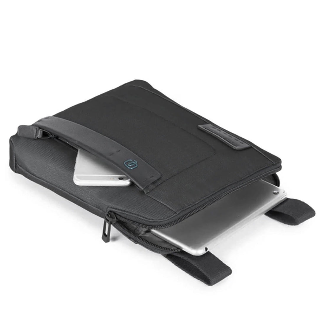 Borsello uomo Piquadro porta ipad mini in pelle e tessuto CA1358P16