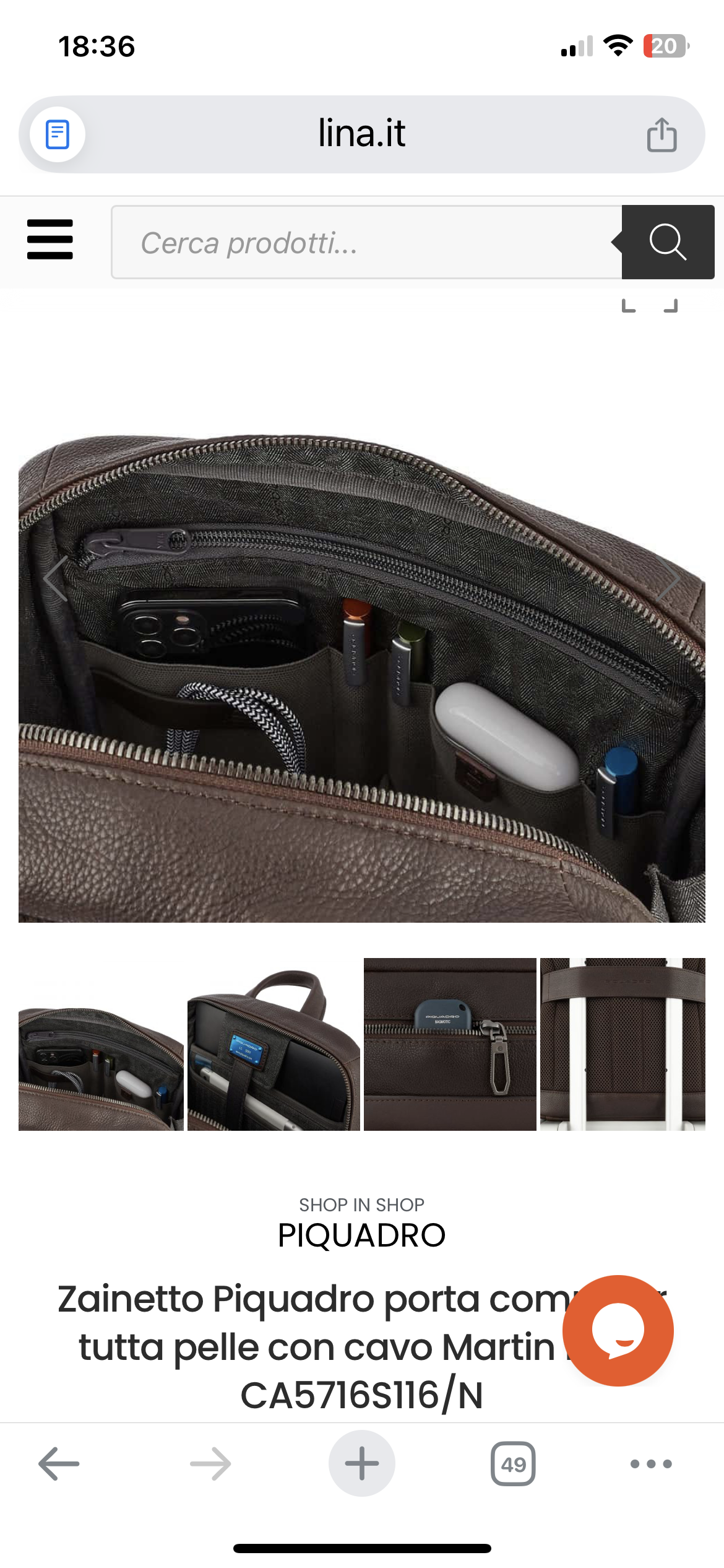 Zaino martin Piquadro 14”