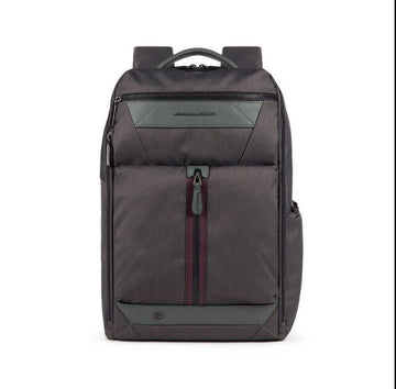 Zaino Uomo PIQUADRO in Pelle e Tessuto Porta Pc 14" e iPad Linea Trakai - CA5524W109
