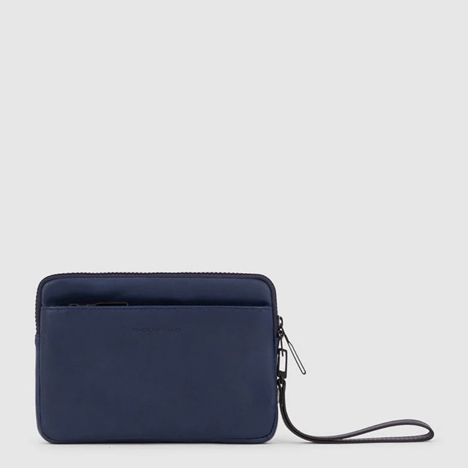 Pochette Piquadro con porta carte di credito blu notte AC5946S123R