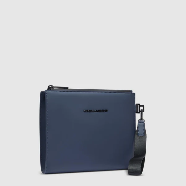 Pochette Piquadro tessuto gommato