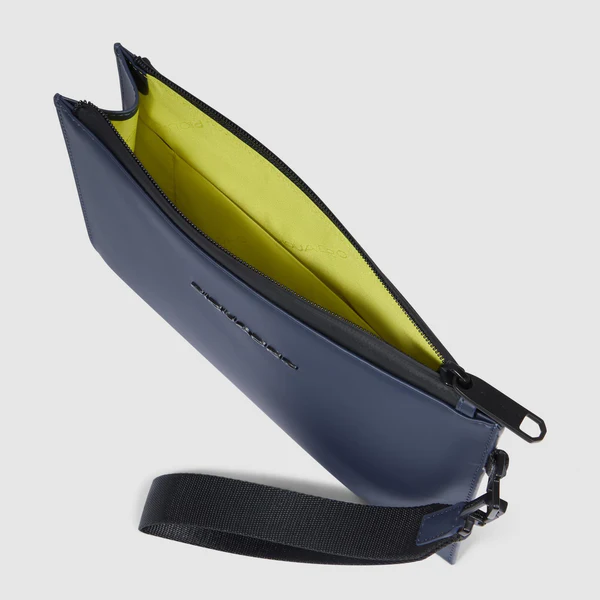 Pochette Piquadro tessuto gommato