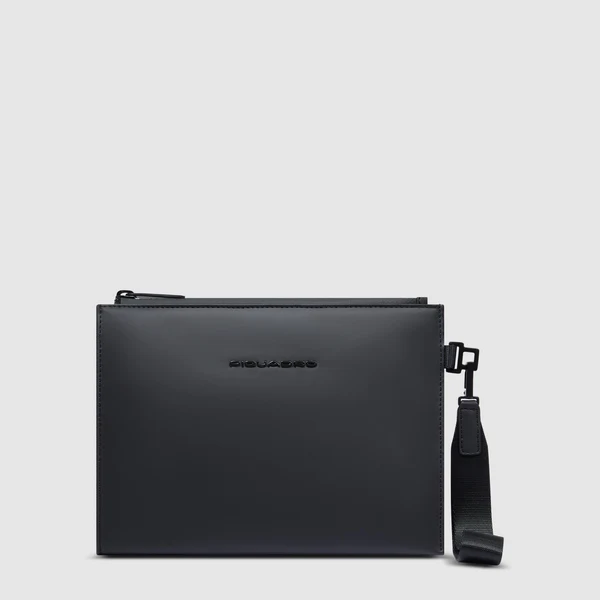 Pochette Piquadro tessuto gommato