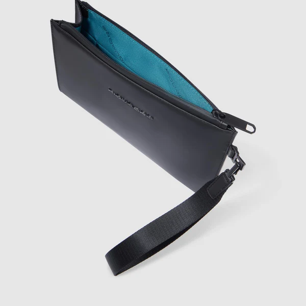 Pochette Piquadro tessuto gommato