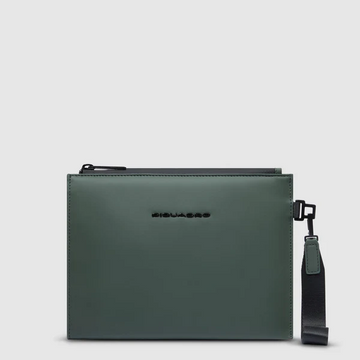 Pochette Piquadro tessuto gommato