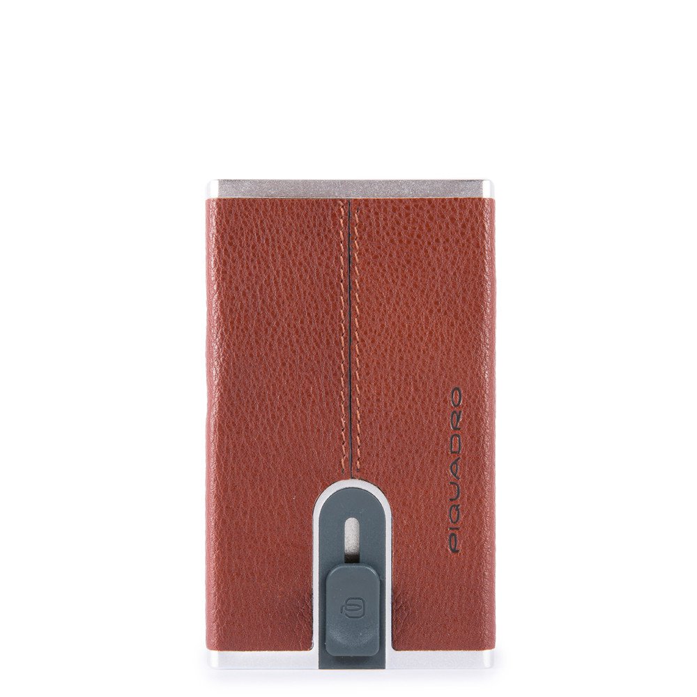 Porta carte sliding system Black Square Piquadro