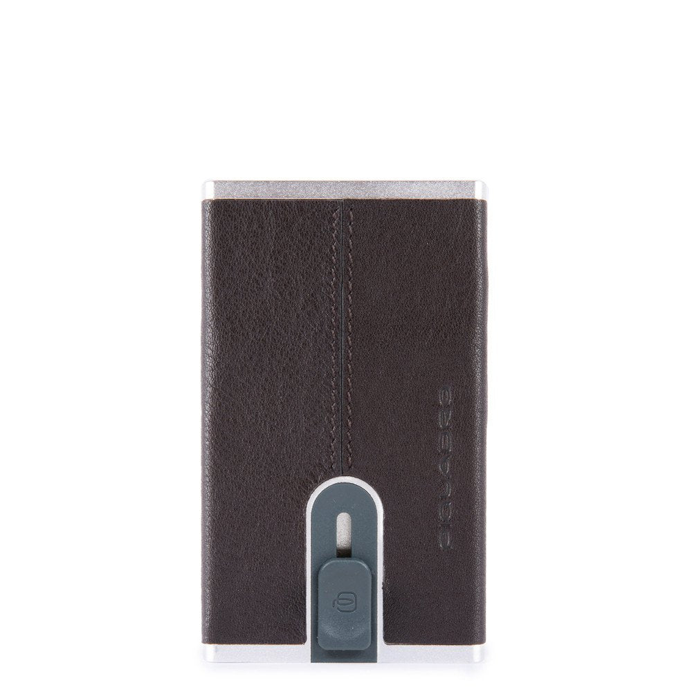 Porta carte sliding system Black Square Piquadro